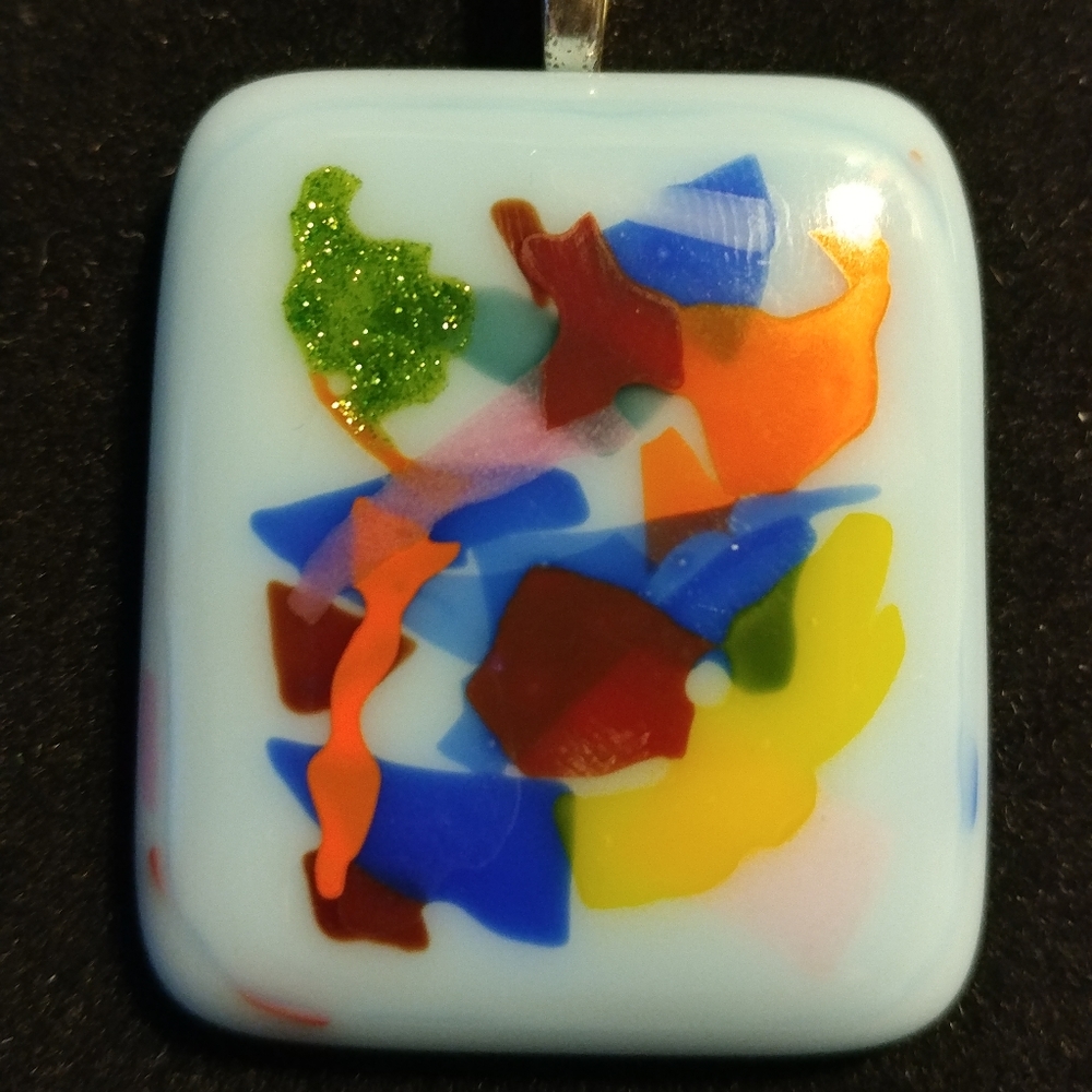 Italian Hand-Blown Glass Pendant